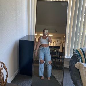 Pacsun Light Blue Ripped Boyfriend Jeans